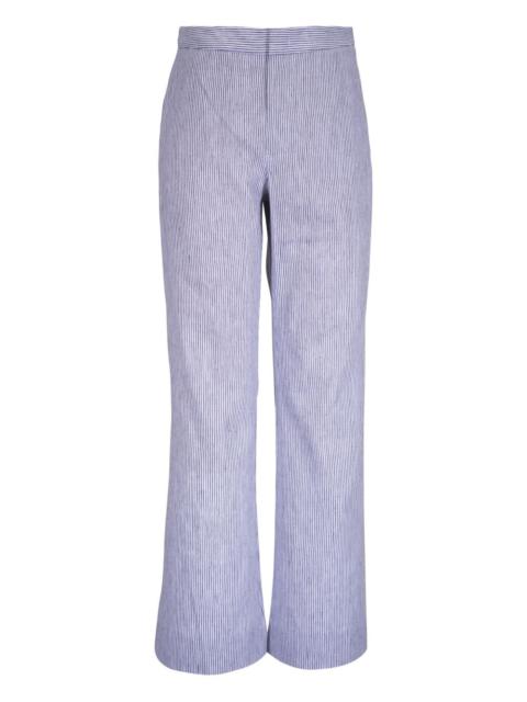 Vince striped flared trousers