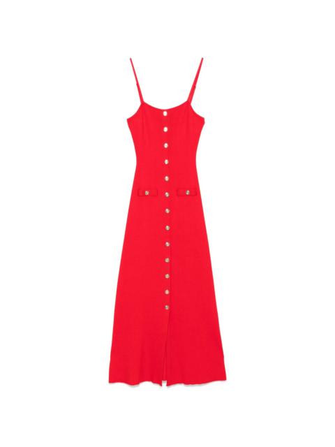 ribbed midi dress