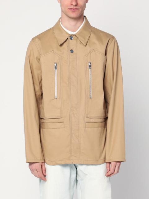 NAMACHEKO Beige overshirt jacket in cotton