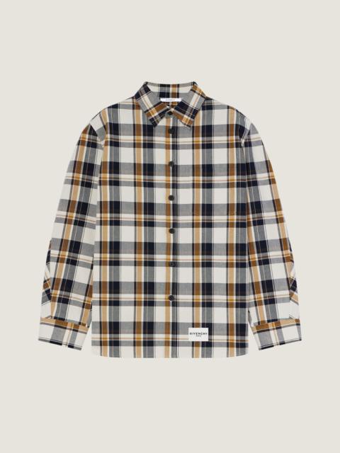 Givenchy COUTURE SEAM CHECKED OVERSHIRT IN COTTON