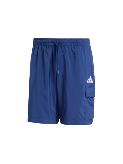 adidas adidas Essentials Small Logo Cargo Chelsea Shorts Dark Blue/White