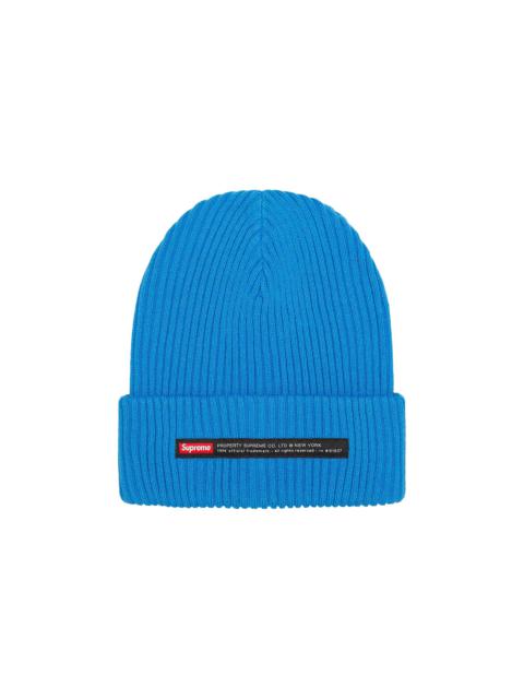 Supreme Property Label Beanie 'Bright Blue'