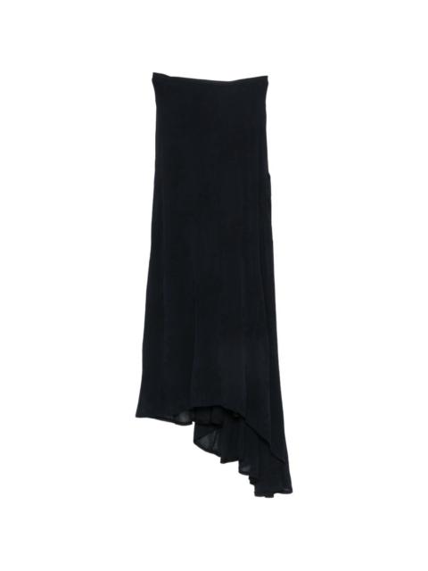Marc Le Bihan floral-jacquard asymmetric skirt