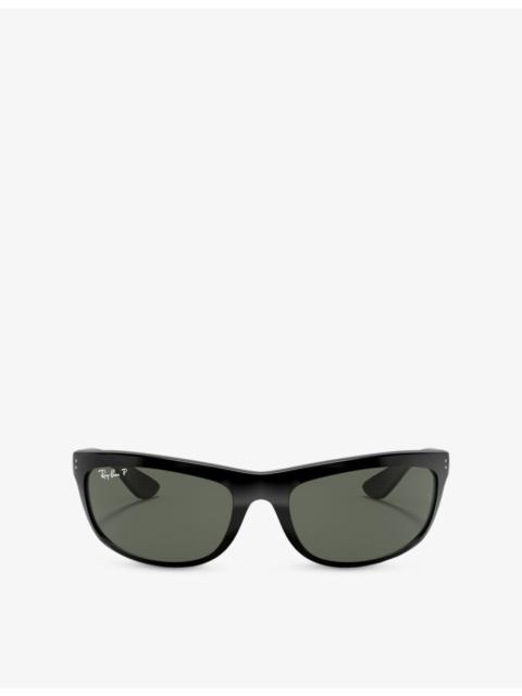 Ray-Ban RB3546 Phantos-Frame Metal Sunglasses