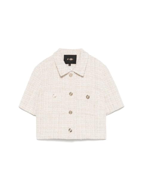 maje lurex tweed jacket