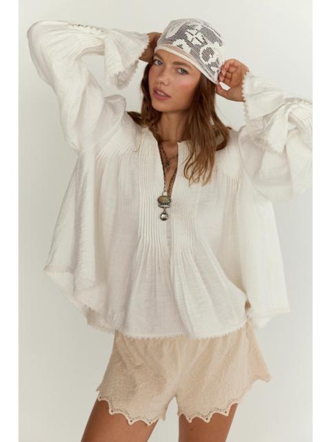 FREE PEOPLE Thousand Pintucks Blouse