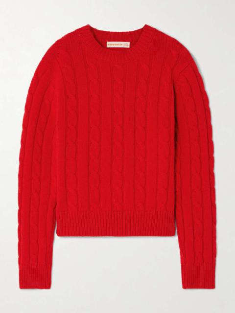 &DAUGHTER Cable-knit wool sweater Red