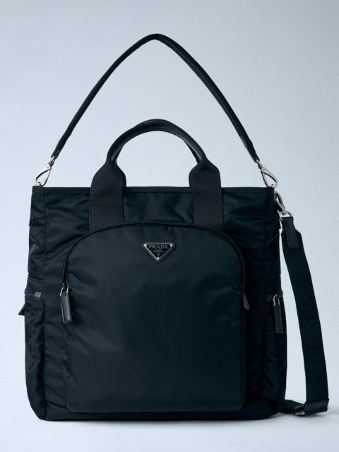 Prada Re-Nylon Logo-Plaque Tote Bag