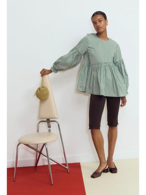 SHRIMPS Anthea Blouse - Green Stripe