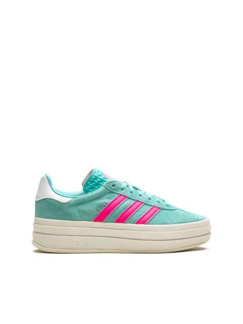 Gazelle  "Flash Aqua / Lucid Pink" platform sneakers