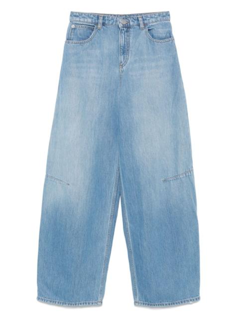 EMPORIO ARMANI logo-patch jeans