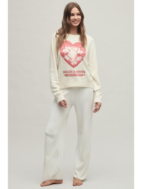 Barefoot Dreams CozyChic Ultra Lite® Cotton Disney Mickey and Minnie Women's Pullover