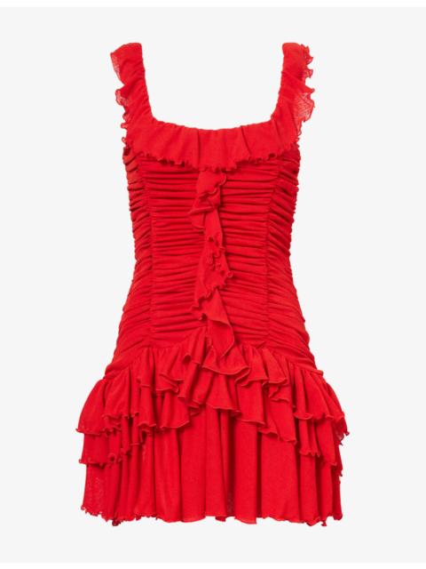 SIEDRÉS Gemma Ruched Jersey Mini Dress