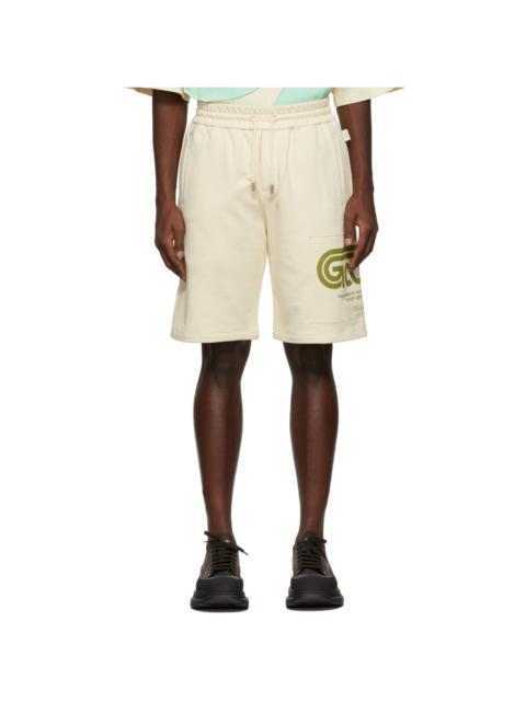 GCDS Beige Eco Regular Sweat Shorts