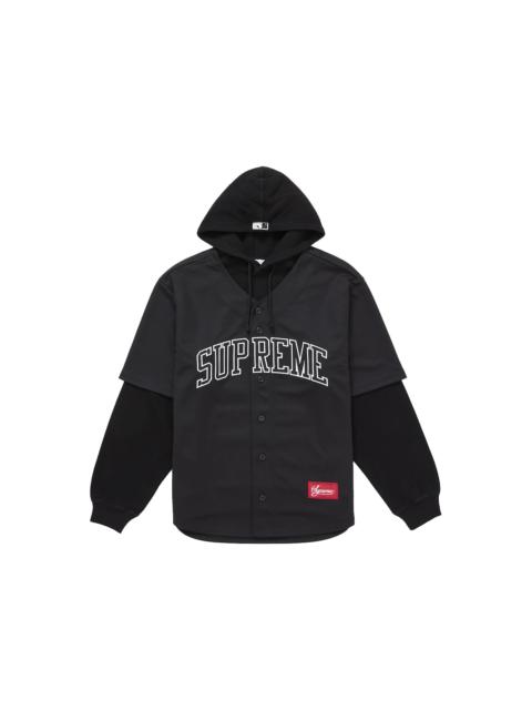 Supreme Supreme Chicago White Sox Hooded Baseball Jersey Black