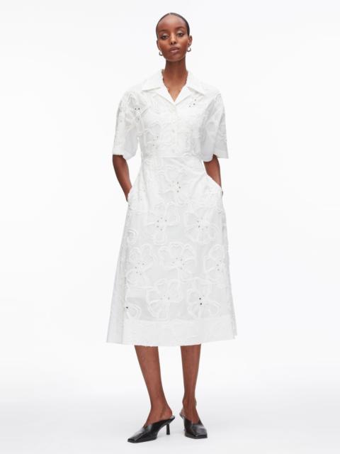 3.1 Phillip Lim Embroidered Midi Shirt Dress