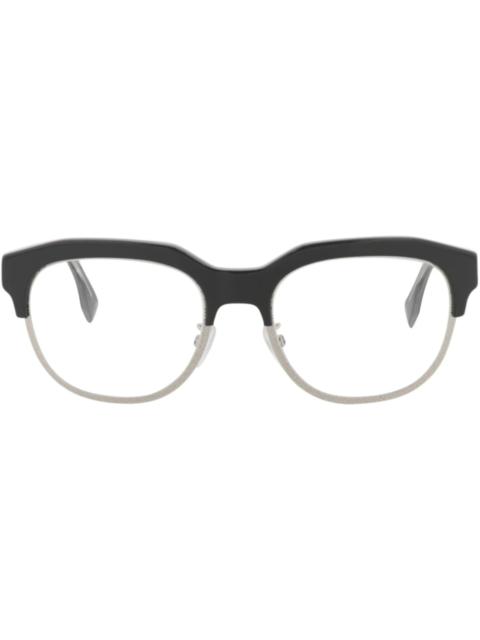 FENDI Fendi Round-Frame Acetate Optical Frames Grey Grey Transparent (FE50068U-52-020)