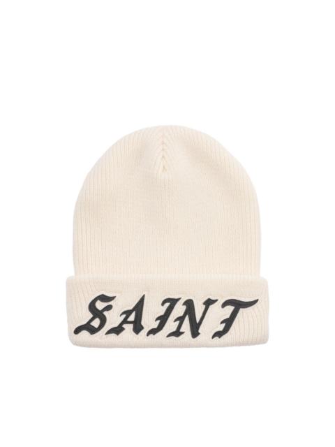 SAINT M×××××× logo-embroidered ribbed-knit beanie