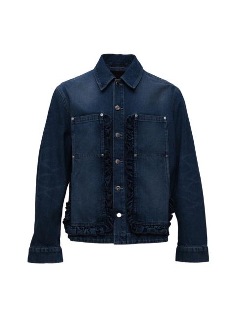 Simone Rocha Oversized Ruffle Frill Workwear Jacket