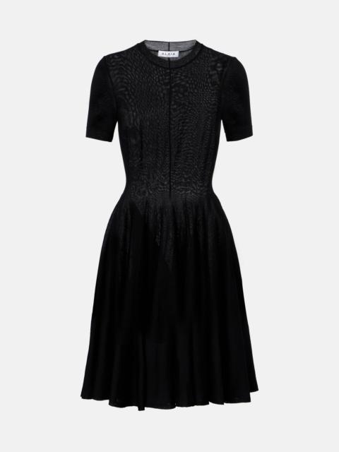 Alaïa Skater wool minidress