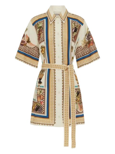 ALÉMAIS Mercado fruit-print mini dress