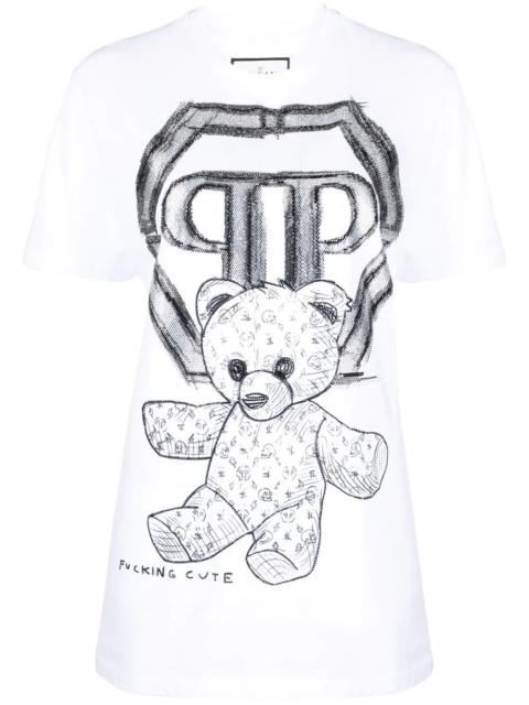 PHILIPP PLEIN teddy bear-print T-shirt