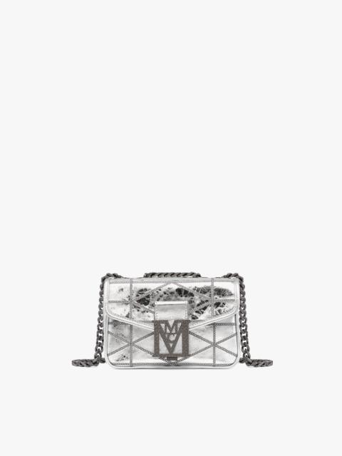 MCM Travia Quilted Shoulder Bag in Crash Calf Leather