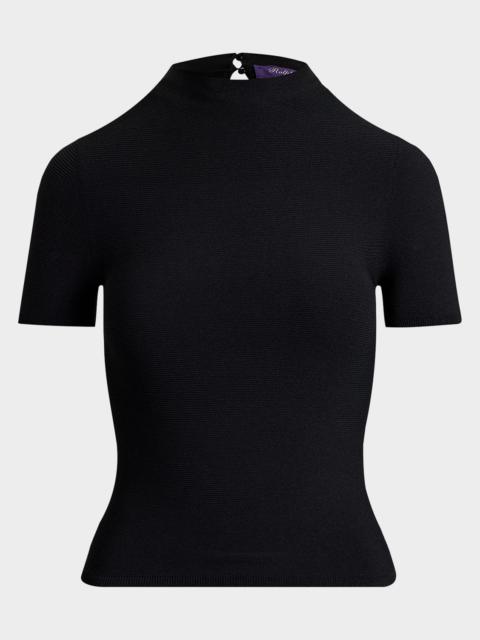 Ralph Lauren Stretch Short-Sleeve Sweater