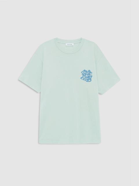 ANINE BING Cade Tee Wave - Washed Seafoam