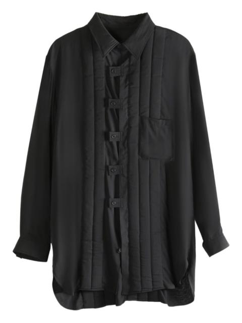 Yohji Yamamoto quilted panelled coat