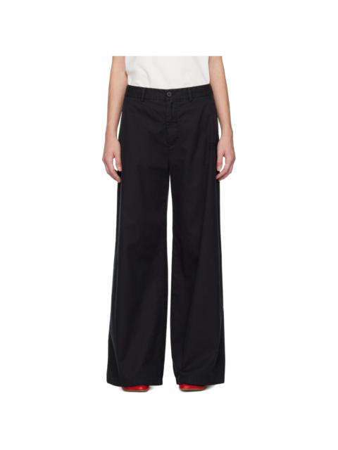 Black Embroidered Trousers