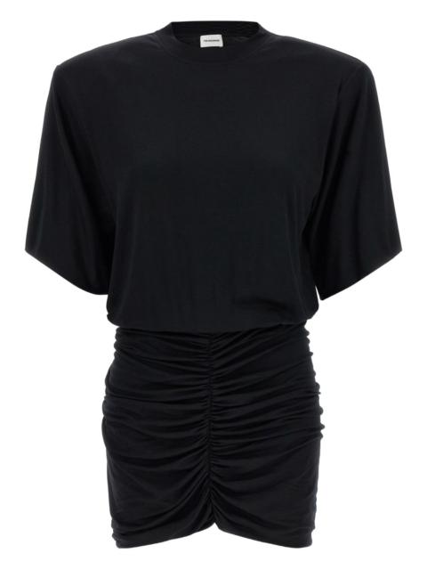 THE ANDAMANE Lennox curled mini dress