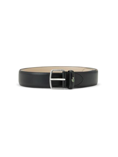 LACOSTE logo-engraved leather belt