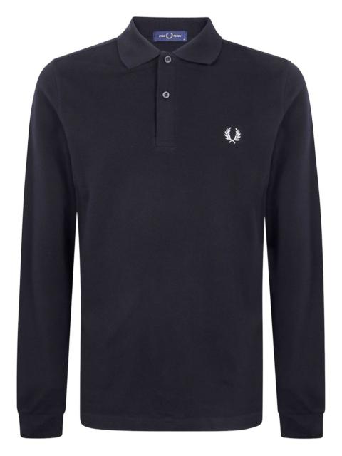 Fred Perry embroidered long-sleeve polo shirt