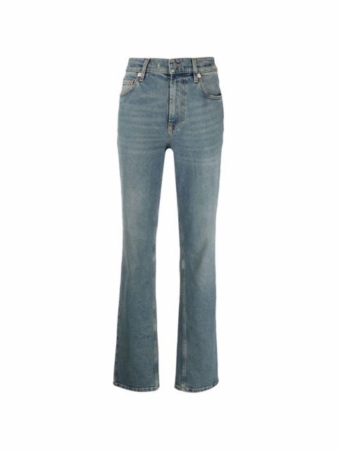 Valentino whiskering-effect straight-leg jeans