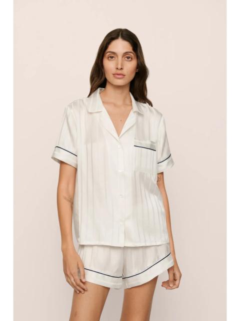eberjey Inez Washable Silk Jacquard Short PJ Set