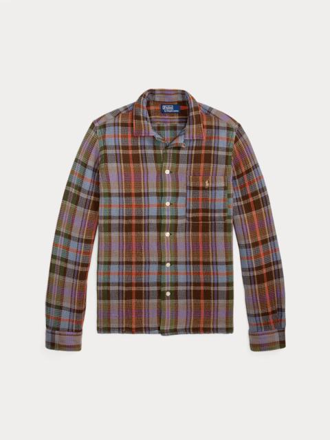 Polo Ralph Lauren Classic Fit Plaid Waffle Camp Shirt