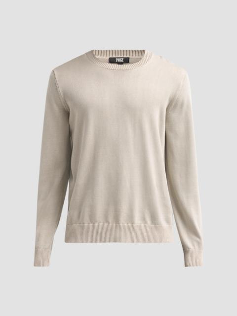 PAIGE Men's Wildomar Mercerized Cotton Sweater - Light Carbon