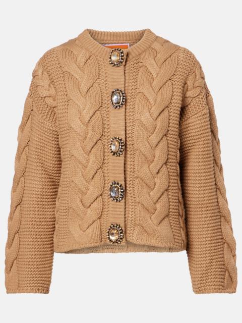 La DoubleJ Portrait embellished cardigan