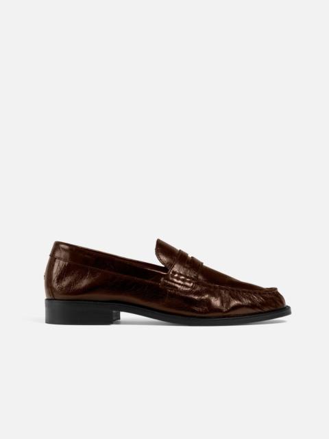 DUKE + DEXTER Ezra Chestnut Ruched Loafer - Women's