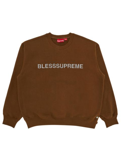 トップス Supreme x BLESS Crewneck \"Heather Grey Supreme Supreme x Bless Crewneck 'Heather Grey' | REVERSIBLE