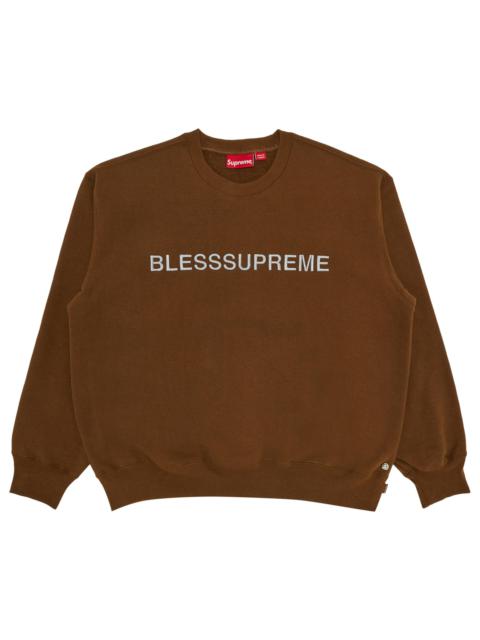 Supreme Supreme x Bless Crewneck 'Olive Brown' | REVERSIBLE