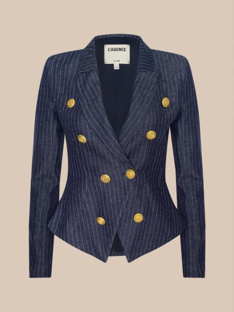 L'AGENCE Solar Pinstriped Blazer