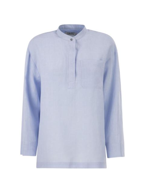 'S Max Mara patch-pocket linen shirt