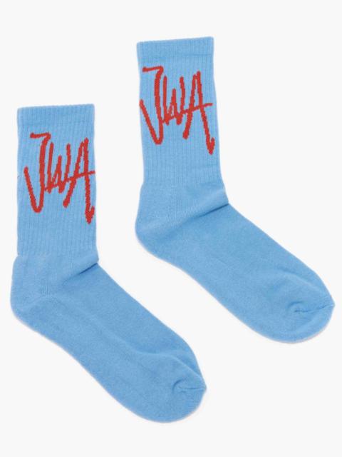 JW Anderson HAND WRITTEN JWA LOGO SHORT ANKLE SOCKS