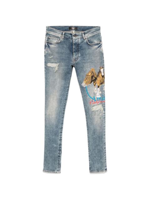 AMIRI pegasus-print jeans