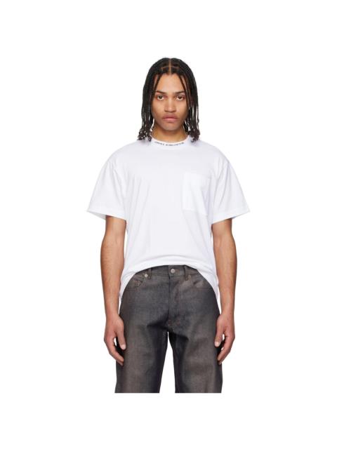 VERSACE JEANS COUTURE White Logo Collar T-shirt