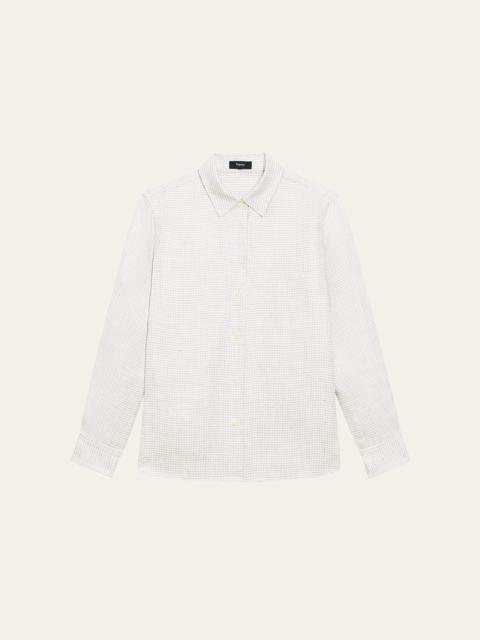 Theory Long-Sleeve Straight Shirt