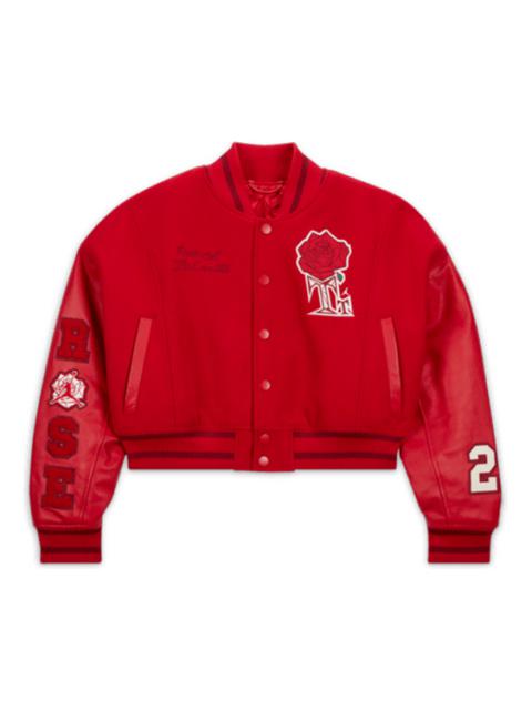 Jordan (WMNS) Air Jordan x Teyana Taylor Varsity Jacket Asia Sizing 'Gym Red' FB2643-687