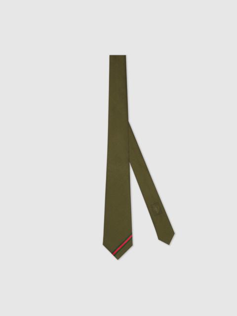 GUCCI Web silk jacquard tie